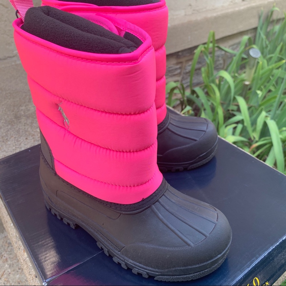 🦋 NWT Ralph Lauren Ultra Pink boots Size 13